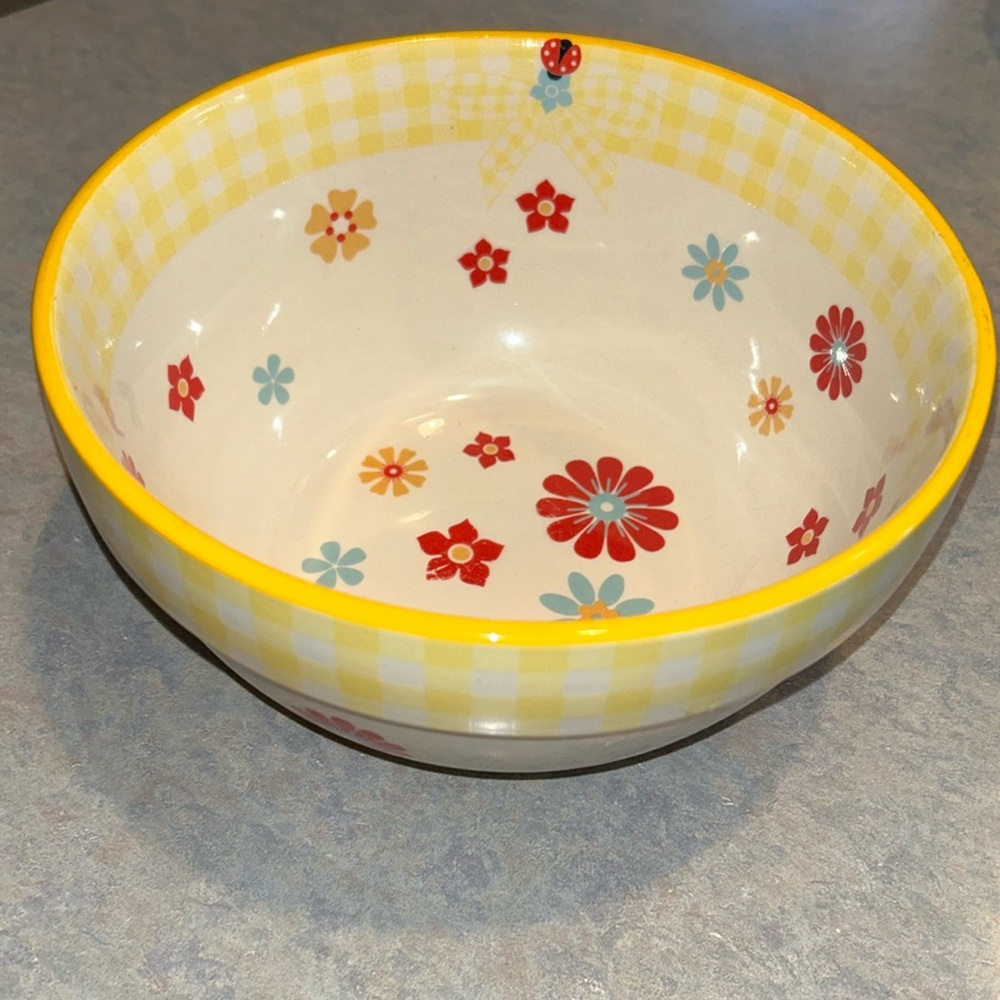 Temp-tations presentable ovenware by Tara. Gingham Gardens. 2 quart.
